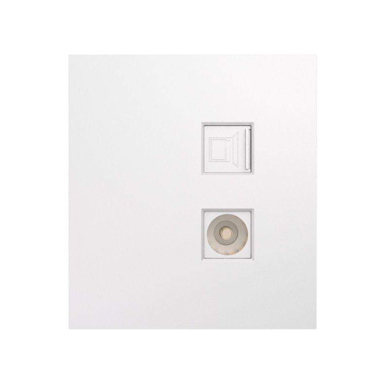 розетка компьютерная + телевизионная сп strong miele rj45 кат6 + tv жемчуж. kranz kr-78-0722-4 от BTSprom.by
