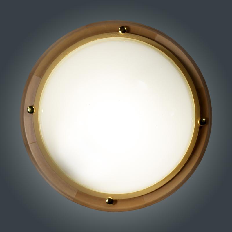  Светильник НББ 03-100-009 "Терма 1101" IP65 кругл. большой матов./корпус дерево липа (инд. упак.) Элетех 1005501026 фото в каталоге от BTSprom.by