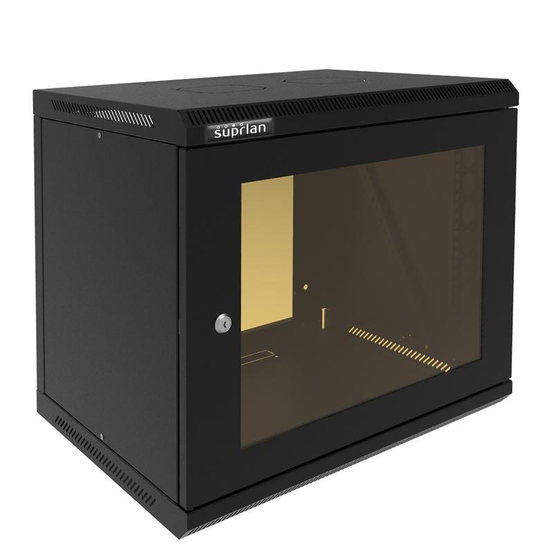 шкаф телекоммуникационный настенный твс-9u-600-600-ср-9005 suprlan 05-2096-b от BTSprom.by
