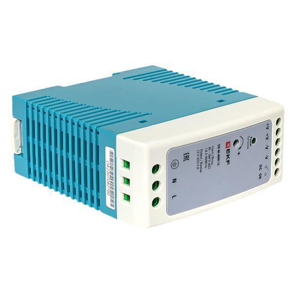  Блок питания на дин рейку 60Вт Uвх 220В AC m Uвых 12В DC постоянного тока EKF DR-M-60W-12 фото в каталоге от BTSprom.by