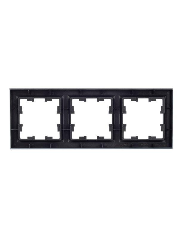  Рамка 3-м BRITE РУ-3-БрС сталь IEK BR-M32-K46 фото в каталоге от BTSprom.by