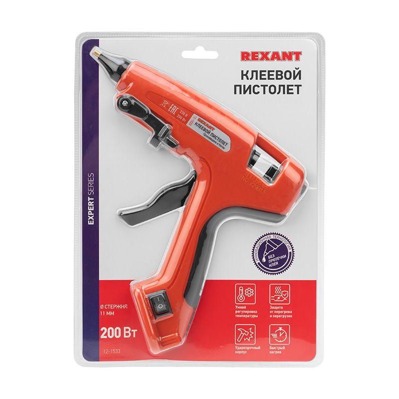  Пистолет клеевой 200Вт ЭКСПЕРТ (блист.) Rexant 12-1533 фото в каталоге от BTSprom.by
