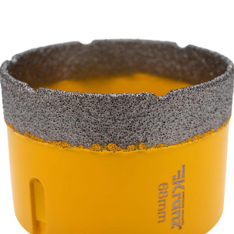  Коронка алмазная профессиональная по керамограниту и железобетону М14 вакуумное спекание 68мм для УШМ Kranz KR-92-1025 фото в каталоге от BTSprom.by