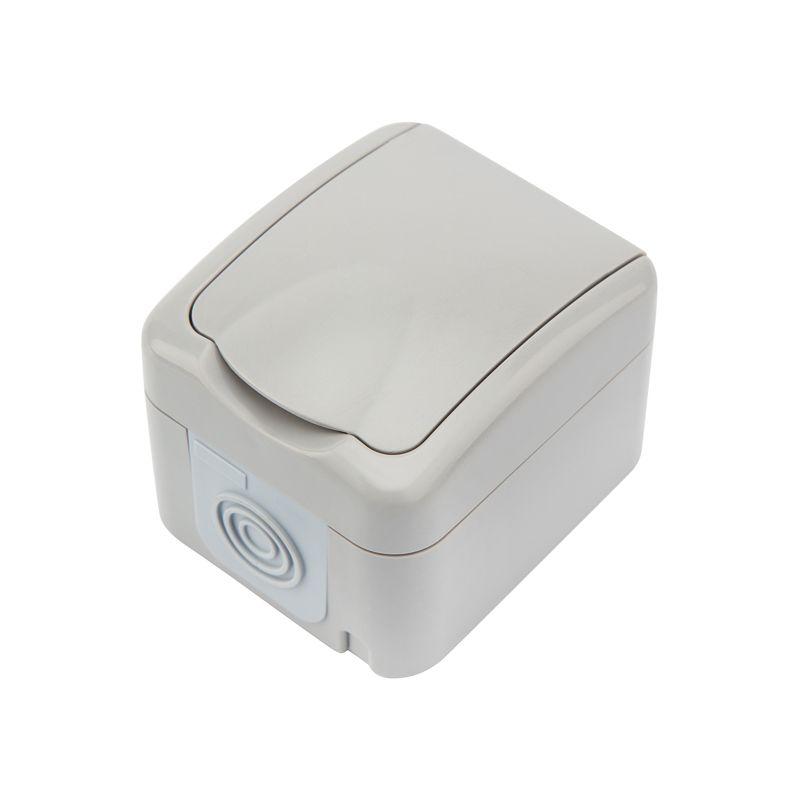 розетка 1-м оп mini og ip54 с заземл. керамика сер. kranz kr-78-0815 от BTSprom.by