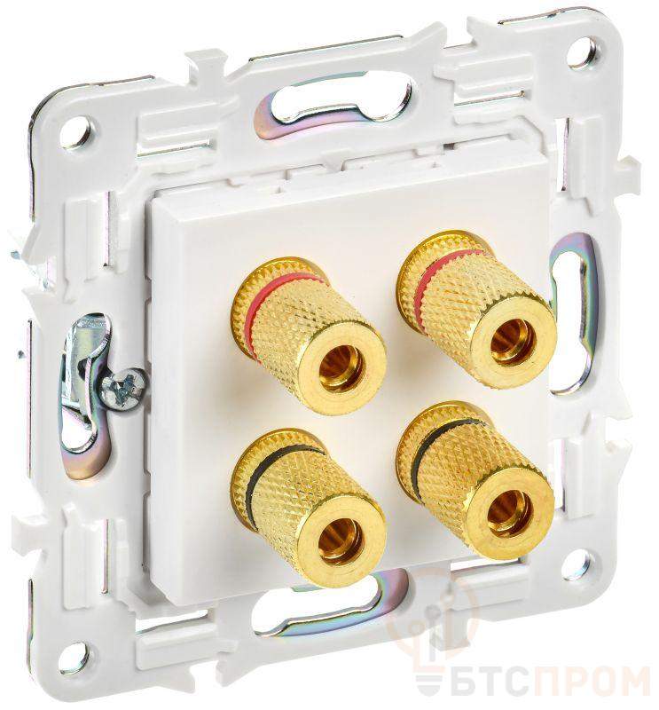 Аудиорозетка 4-м SKANDY SK-A01W арктич. бел. IEK SK-S40-K01 фото в каталоге от BTSprom.by  Аудиорозетка 4-м SKANDY SK-A01W арктич. бел. IEK SK-S40-K01 фото в каталоге от BTSprom.by