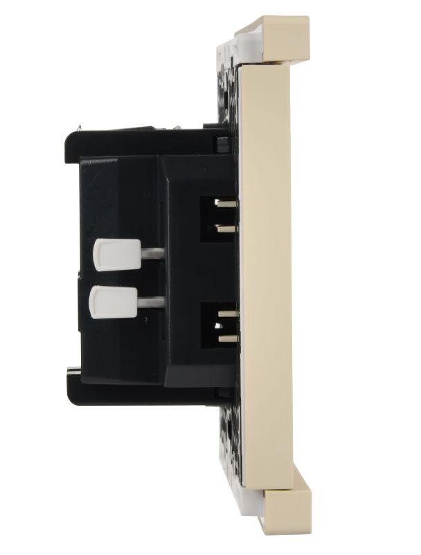  Выключатель 1-кл. FORTE&PIANO 10А FP410 с самовозвратом ваниль IEK FP-V14-0-10-1-K10 фото в каталоге от BTSprom.by