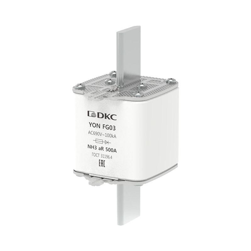 предохранитель yon ножевого типа fg3 500а 690в хар-ка ar dkc 1fg03-0500-690v-ar от BTSprom.by