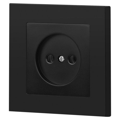  Розетка 1-м СП Accent 6-201-05 16А IP20 250В 2P антрацит Intro Б0063665 фото в каталоге от BTSprom.by