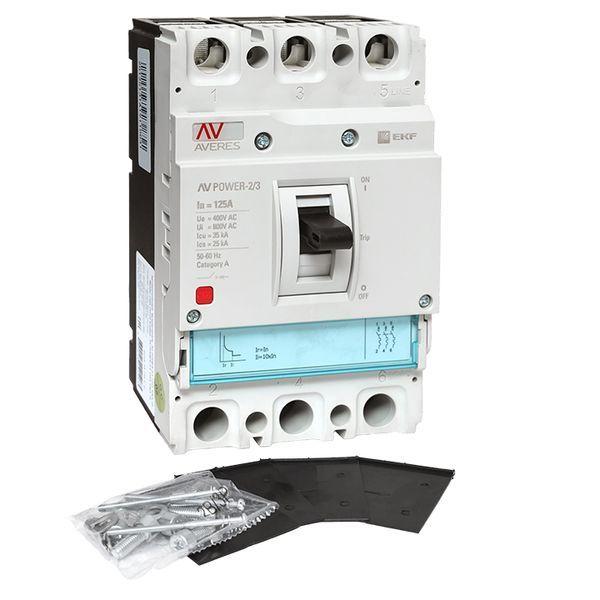  Выключатель автоматический 3п 125А 35кА AV POWER-2/3 TR AVERES EKF mccb-23-125-TR-av фото в каталоге от BTSprom.by