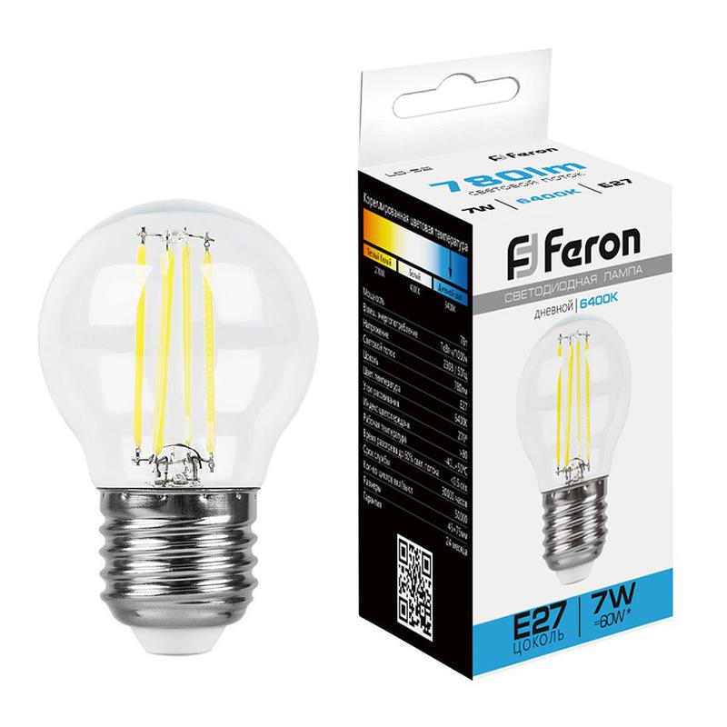 лампа светодиодная 7вт 230в e27 6400к lb-52 feron 38222 от BTSprom.by