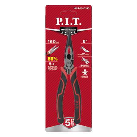 длинногубцы прямые усиленные drua hplp03-0150 (150мм шарнир с эксцентриком) p.i.t. hplp03-0150 от BTSprom.by