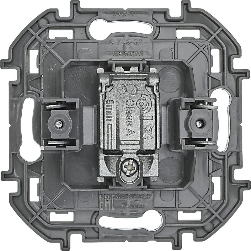  Розетка телевизионная TV Inspiria 2дБ 0-2400мГц с топологией "звезда" механизм алюм. IEK 673852 фото в каталоге от BTSprom.by