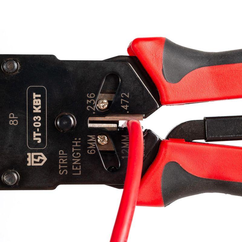  Кримпер многофункциональный с 3-мя смен. модулями для обжима RJ-45 RJ-12 RJ-11 КВТ 79759 фото в каталоге от BTSprom.by