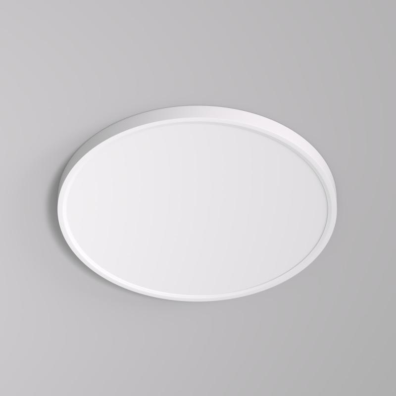  Светильник THIN 36Вт 3000К/4000К/6500К IP40 накладной переключатель цветовой температуры на корпусе полимер бел. DENKIRS 764386 фото в каталоге от BTSprom.by