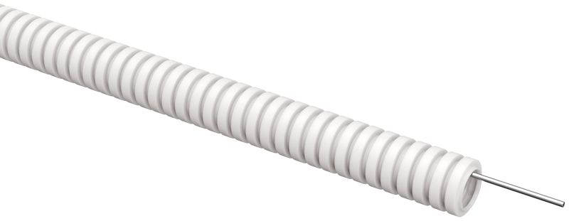 труба гофрированная пвх d16мм с протяжкой бел. (уп.100м) elasta iek et-tg21-121-016-100-k01 от BTSprom.by