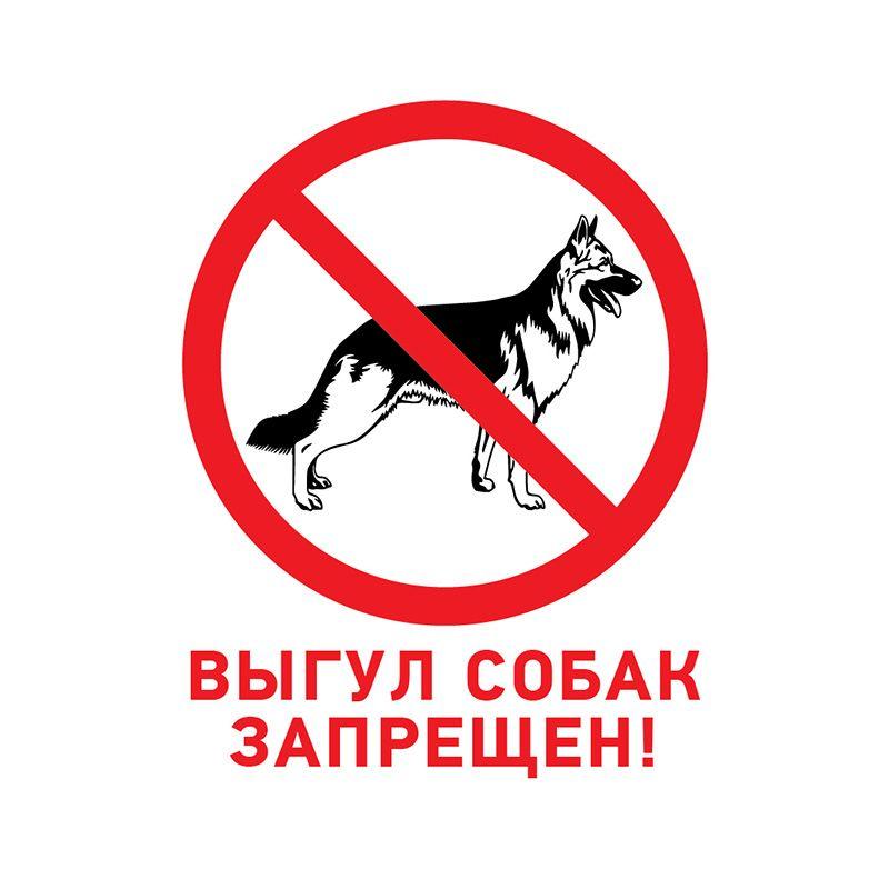 табличка пвх запрещающий знак "выгул собак запрещен" 200х200мм rexant 56-0039-2 от BTSprom.by
