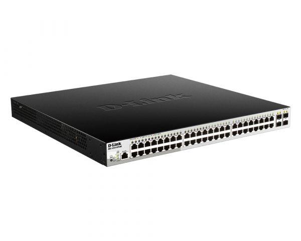 коммутатор управляемый l2 dgs-1210-52p/me/b1a (48 портов 10/100/1000base-t (1-8 с поддержкой poe 802.3af/802.3at (30вт) и 4 порта 1000base-x sfp d-link 1356205 от BTSprom.by