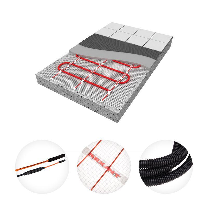  Комплект "Теплый пол" (мат) двухжил. 1280Вт 0.5х16м 8кв.м Extra Rexant 51-0516 фото в каталоге от BTSprom.by