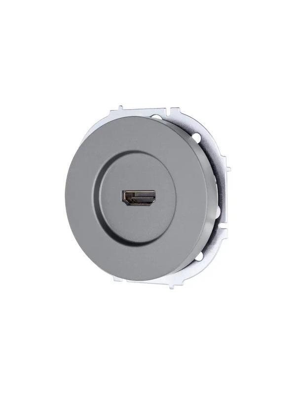  Розетка HDMI 1-м СП OSEN механизм сер. матов. LEZARD 743-7488-203 фото в каталоге от BTSprom.by