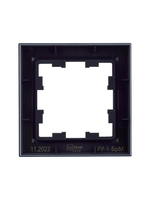  Рамка 1-м BRITE РУ-1-БрМ маренго IEK BR-M12-K35 фото в каталоге от BTSprom.by