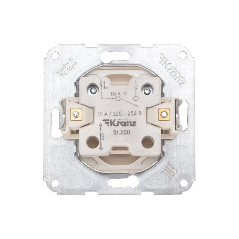  Выключатель 1-кл. СП DEA 10А механизм беж. Kranz KR-78-0230 фото в каталоге от BTSprom.by