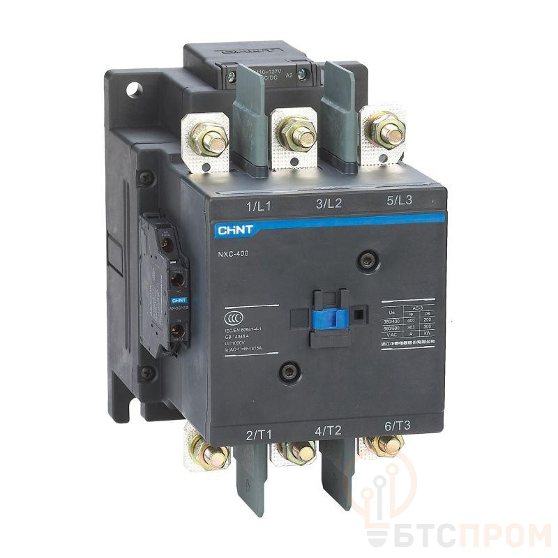Контактор NXC-330 330А 380-415В AC/DC 2НО+2НЗ 50Гц (R) CHINT 836544 фото в каталоге от BTSprom.by  Контактор NXC-330 330А 380-415В AC/DC 2НО+2НЗ 50Гц (R) CHINT 836544 фото в каталоге от BTSprom.by