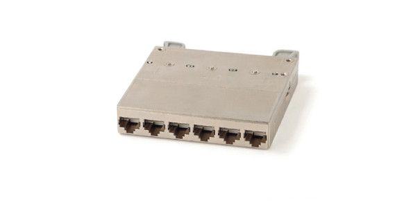 кассета pptr-css-1-6хrj45-c6-sh-stl (для медн. претерм. решений) 6 экран. портов rj45 кат. 6 hyperline 235661 от BTSprom.by