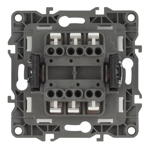  Выключатель 2-кл. СП Эра12 12-1104-06 10А IP20 250В 10AX механизм черн. Эра Б0014650 фото в каталоге от BTSprom.by