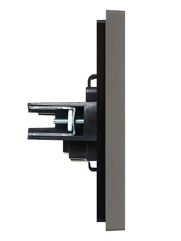  Розетка 1-м СП FORTE&PIANO FP317 10А без заземл. защ. шторки винт. крепл. сер. IEK FP-R13-10-K03 фото в каталоге от BTSprom.by