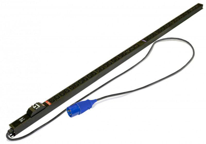 блок розеток she-36iec-6biec-b-2.5pvb вертик. (36 розеток iec320 c13; 6 розеток iec320 c19; автоматич. выкл.; кабель питания 2.5м (3х4.0кв.мм) с вилкой) iec 60309 32a (2p+e) 250в 1860x44.4x44.4мм hyperline 457647 от BTSprom.by