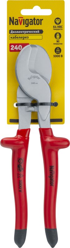  Кабелерез 93 606 NHT-Krd03-240 диэлектр. 240мм NAVIGATOR 93606 фото в каталоге от BTSprom.by