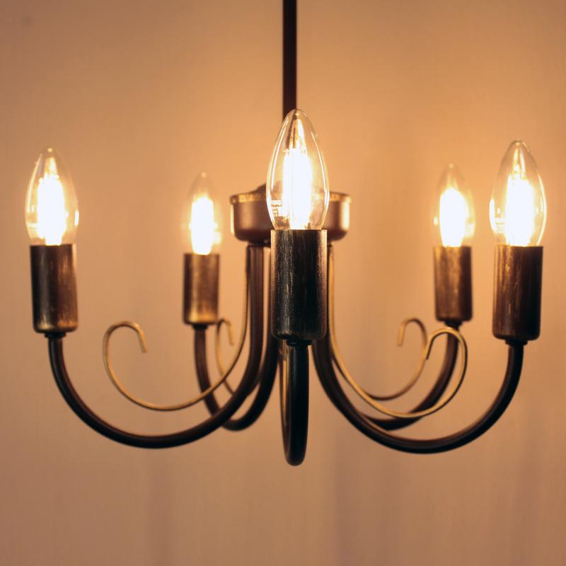  Светильник НСБ 01-5х60-121 "Рустика" 251 кор./зол. Е14 (инд. упак.) Элетех 1005404143 фото в каталоге от BTSprom.by