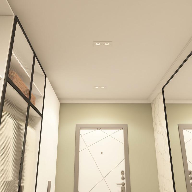  Светильник 50Вт GU10 IP20 встраив. алюм. бел. DENKIRS 677527 фото в каталоге от BTSprom.by