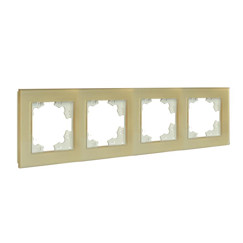  Рамка 4-м Афина стеклянная зол. UNIVersal 2293 фото в каталоге от BTSprom.by