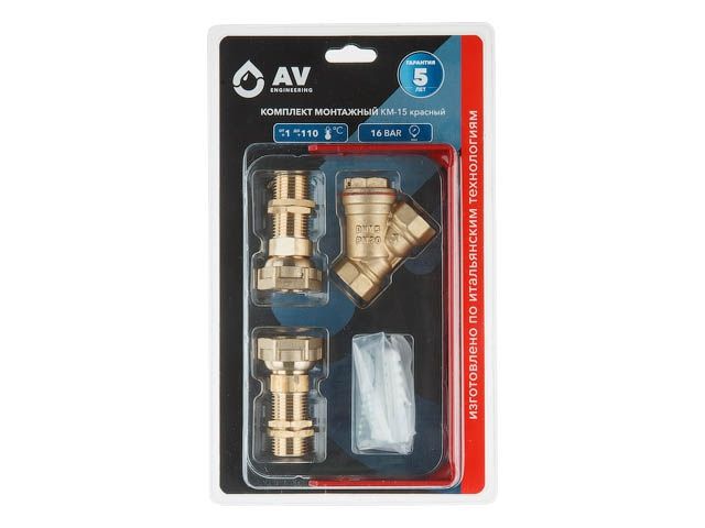 комплект монтажный км-15 красный , av engineering ave175-15r от BTSprom.by