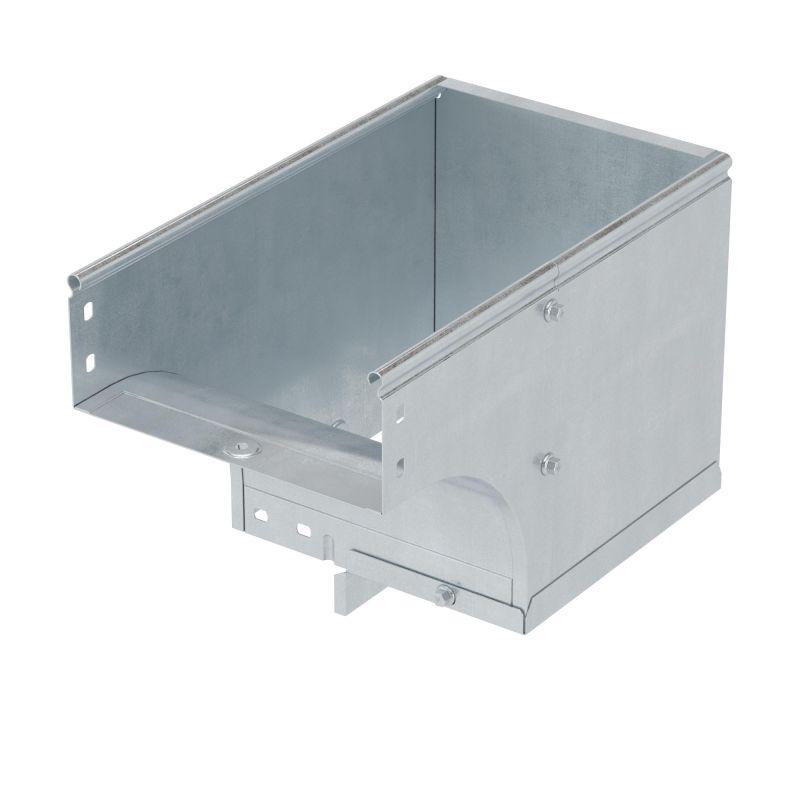 Угол для лотка вертикальный внешний левый 90град. 100х80 CDSS 90 в компл. с крепежн. элемент. гор. оцинк. DKC 37022KHDZ от BTSprom.by