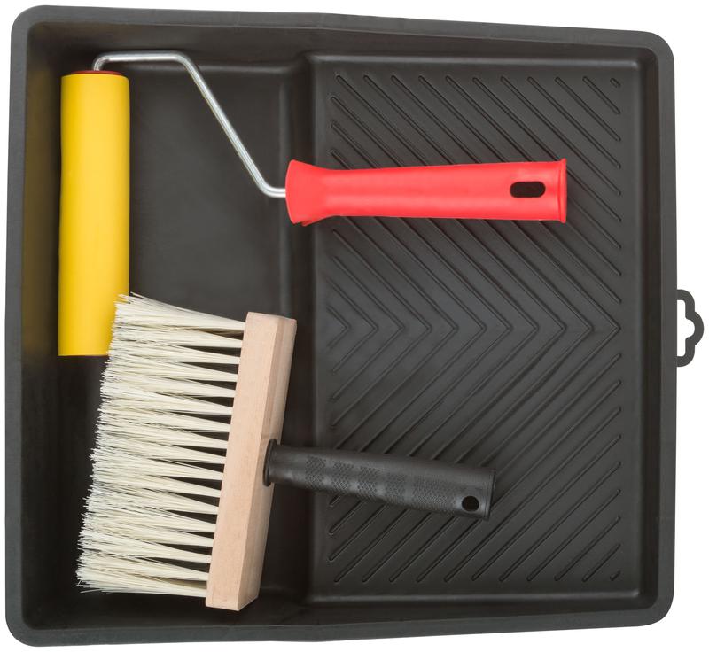  Набор для наклеивания обоев (ванночка 350х330мм+валик прижимной 150мм +макловица) FIT 03030 фото в каталоге от BTSprom.by