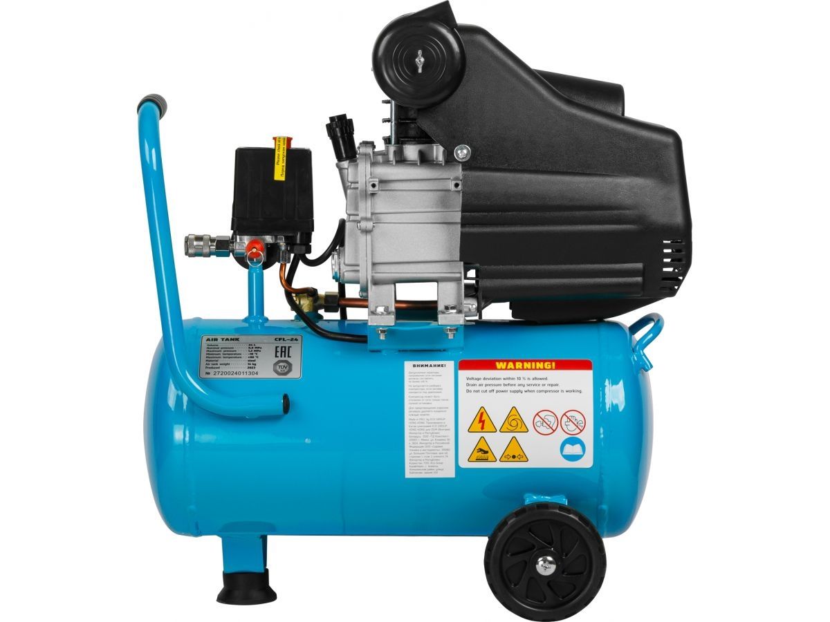  Компрессор DGM AC-125C коаксиальный (240 л/мин, 8 атм, коаксиальный, масляный, ресив. 24 л, 230 В, 1.5 кВт) DG2720-0 фото в каталоге от BTSprom.by