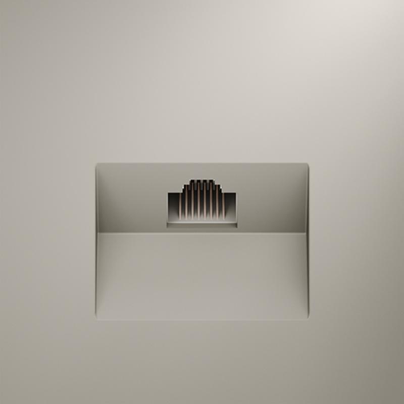  Розетка компьютерная 1-м СП S70 RJ45 кат.6 механизм кашемир Voltum VLS060103 фото в каталоге от BTSprom.by