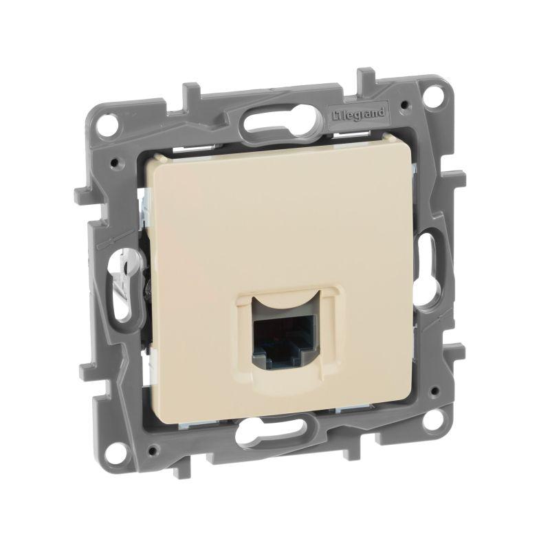 розетка компьютерная 1-м сп etika rj45 кат.5e utp механизм сл. кость iek 672341 от BTSprom.by