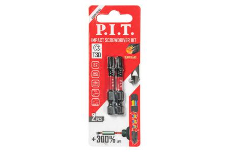 бита ударная магнитная t30х50мм impact торсионная зона (уп.2шт) p.i.t. asdr01-50t30 от BTSprom.by
