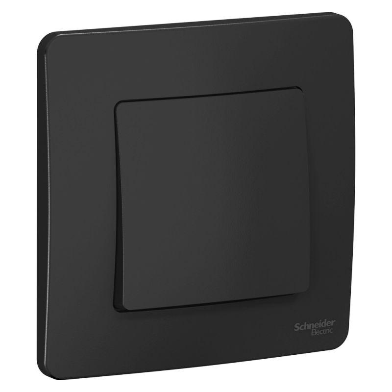 выключатель 1-кл. сп blanca 10а ip20 (сх. 1) 250в антрацит se blnvs010106 от BTSprom.by