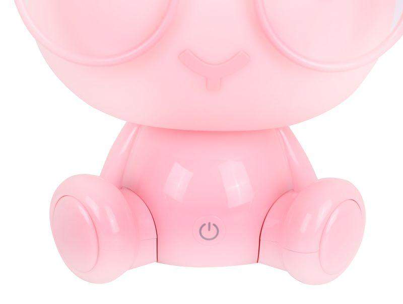 Светильник настольный KD-892 C14 LED 3Вт диммир. кабель USB+ адаптор 220В/5В заяц в очках роз. Camelion 13894 фото в каталоге от BTSprom.by  Светильник настольный KD-892 C14 LED 3Вт диммир. кабель USB+ адаптор 220В/5В заяц в очках роз. Camelion 13894 фото в каталоге от BTSprom.by