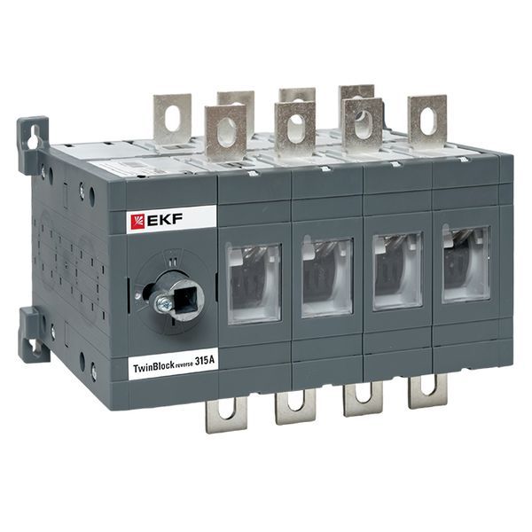 рубильник 4п 315а реверсивный без рукоятки управления twinblock ekf tb-s-315-4p-rev от BTSprom.by