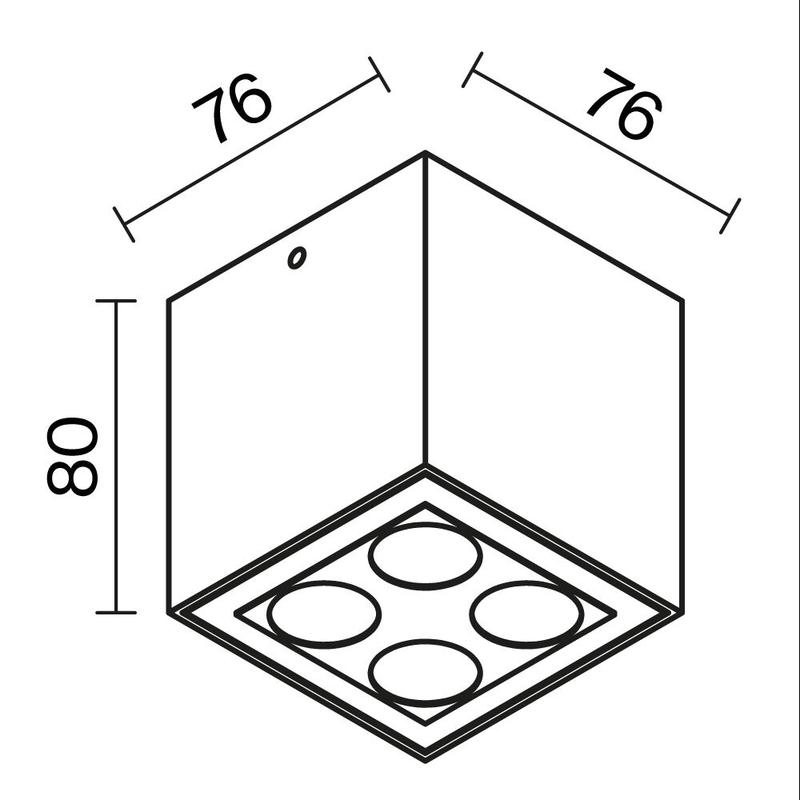  Светильник Ares 8Вт 3000К IP54 потолочн. Maytoni O309CL-L8GF3K фото в каталоге от BTSprom.by