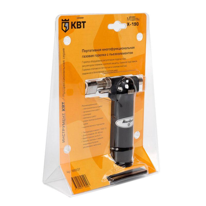  Горелка бутановая X-190 КВТ 66237 фото в каталоге от BTSprom.by