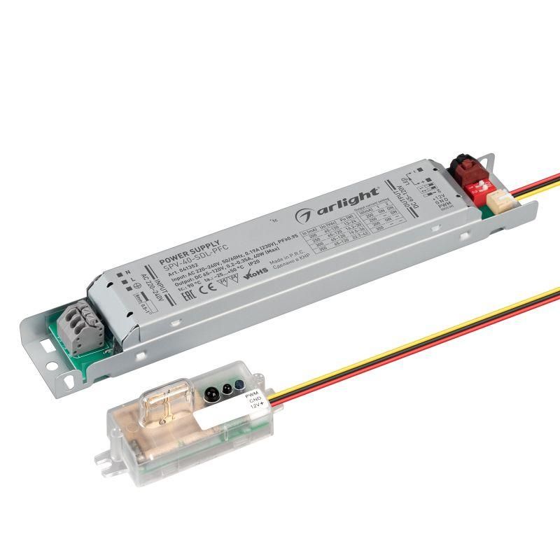 блок питания spv-40-sdl-pfc 65-120в 0.2-0.35а 40вт ip20 метал. arlight 041352 от BTSprom.by