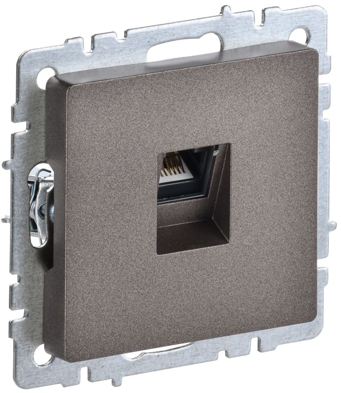 розетка компьютерная сп rj45 кат.5e brite рк10-бртб механизм бронза iek br-k10-1-k45 от BTSprom.by