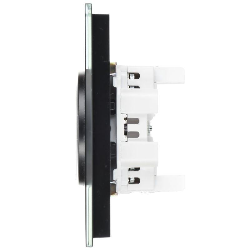  Розетка 2-м SKANDY 10А без заземл. без защ. шторок для плоской вилки SK-R03Bl черн. IEK SK-R20-10-K02 фото в каталоге от BTSprom.by