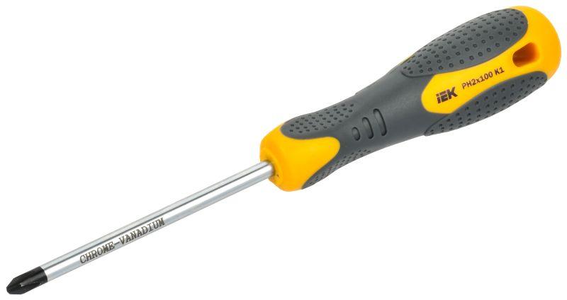 отвертка крестовая ph2х100мм k1 arma2l 3 iek a2l3-sc10-k1-ph-20-100 от BTSprom.by